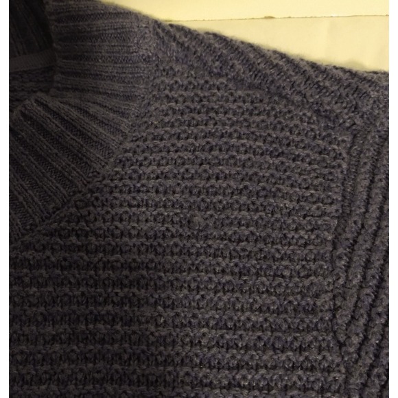 J Jill Cardigan Sweater Long Button Up Sm Petite Blue Knit Pockets Cotton Blend - Picture 10 of 10